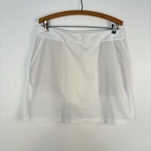 Adidas Womens Size 10 ClimaCool Golf Tennis Skort Skirt Pockets Stretch Slit